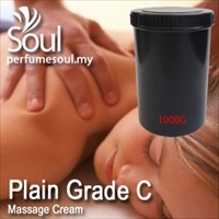 Massage Cream Plain Grade C - 1000g - Click Image to Close